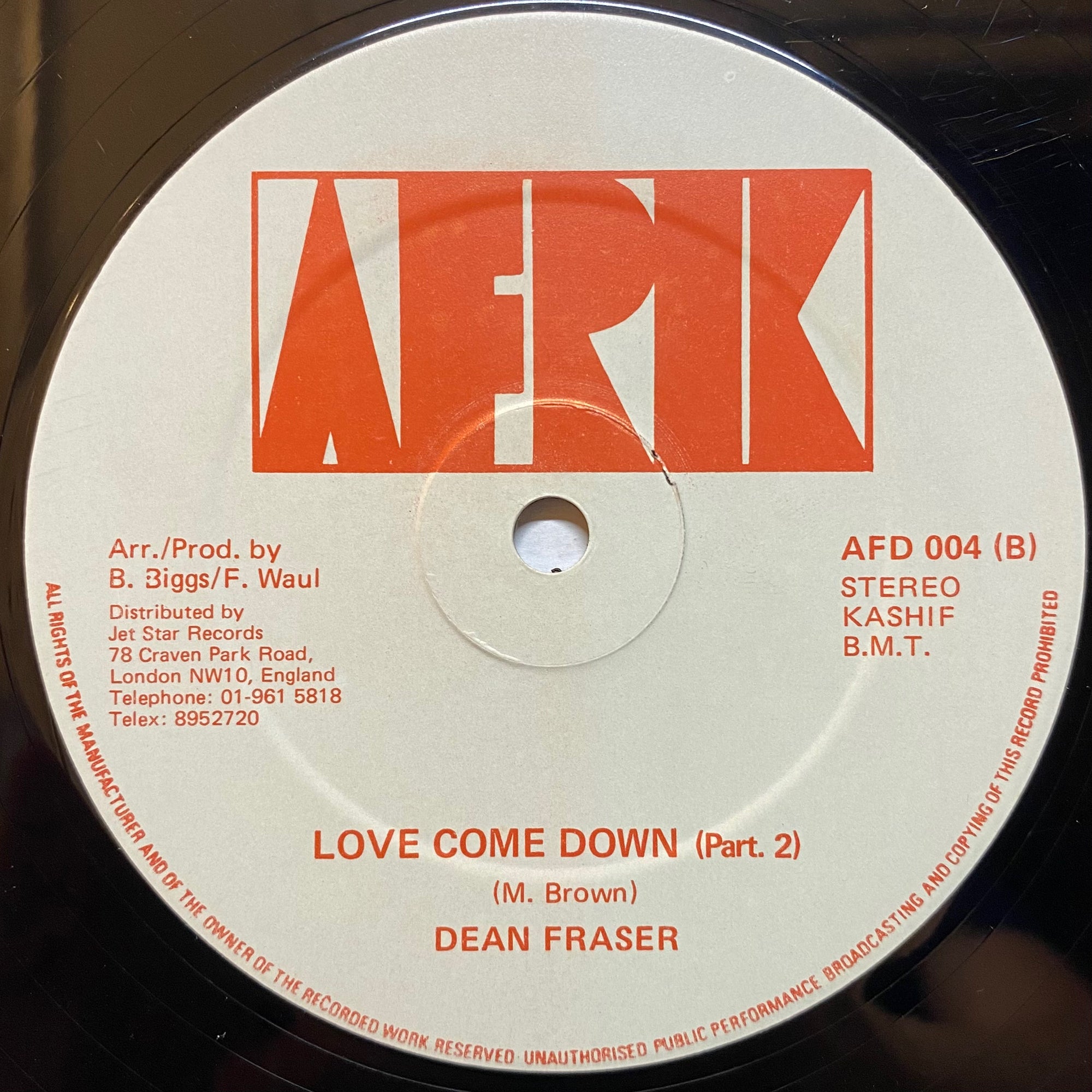 【7インチ】Barry Biggs / Love Come Down