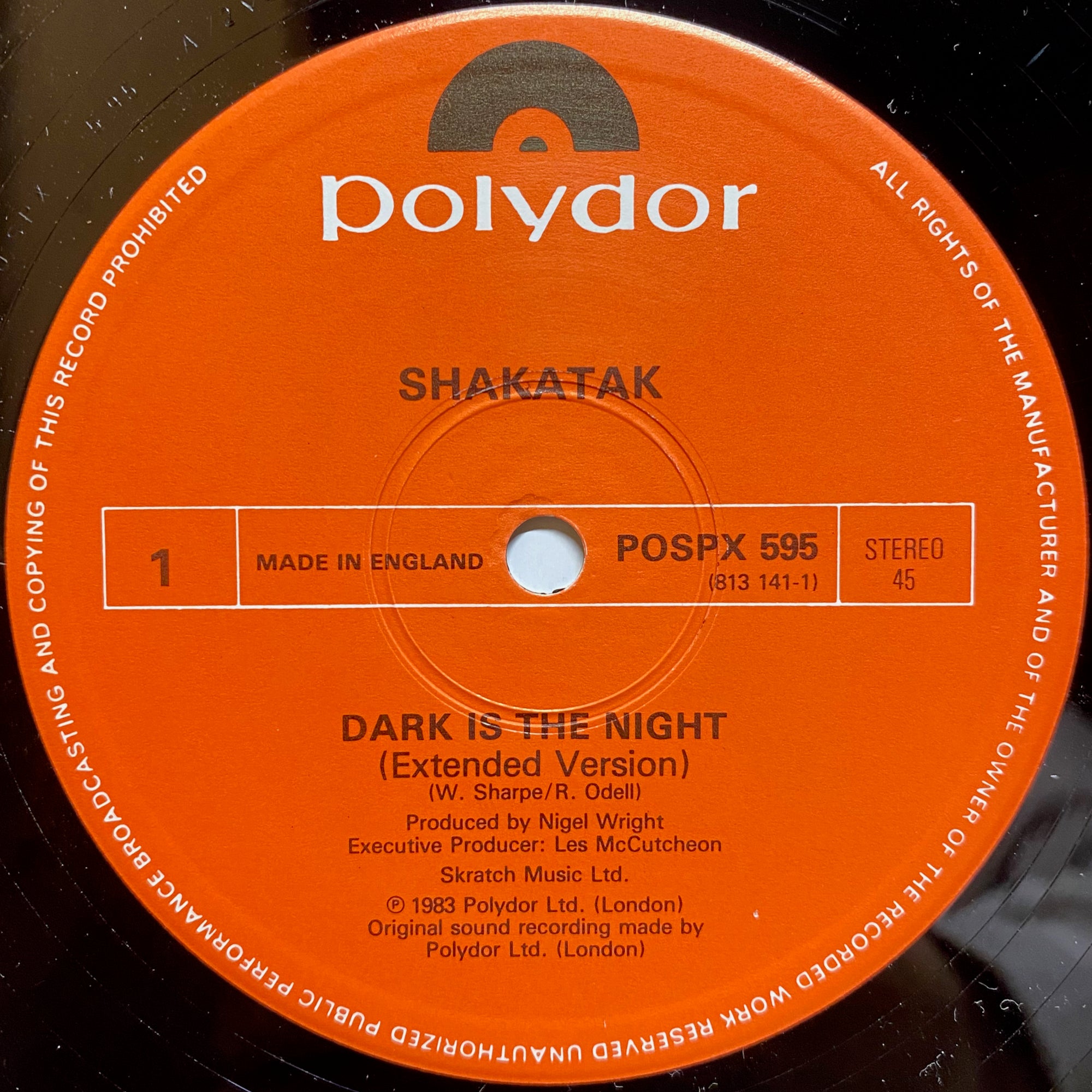 Shakatak / Dark Is The Night | VINYL7 RECORDS