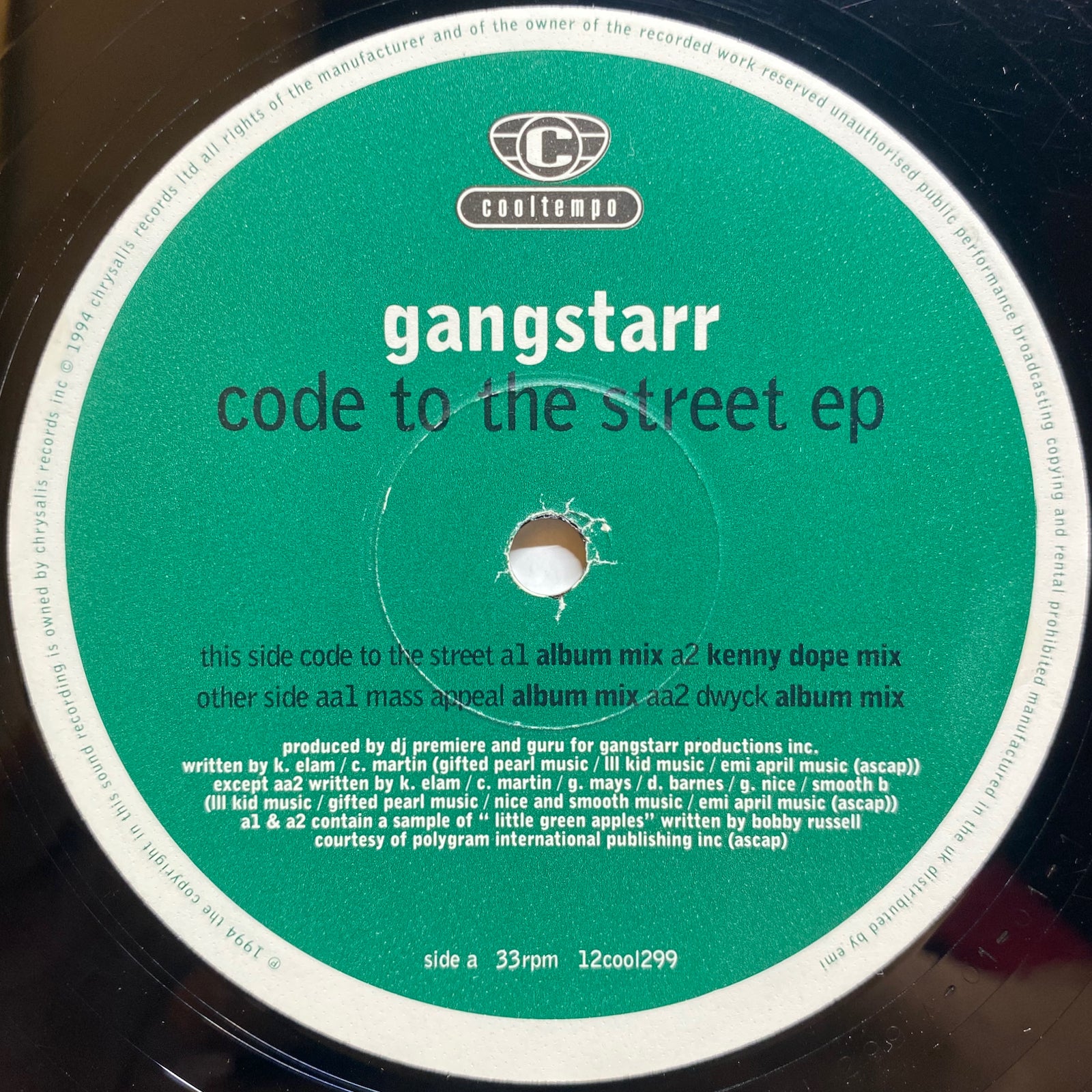 Gangstarr / Code To The Street EP | VINYL7 RECORDS
