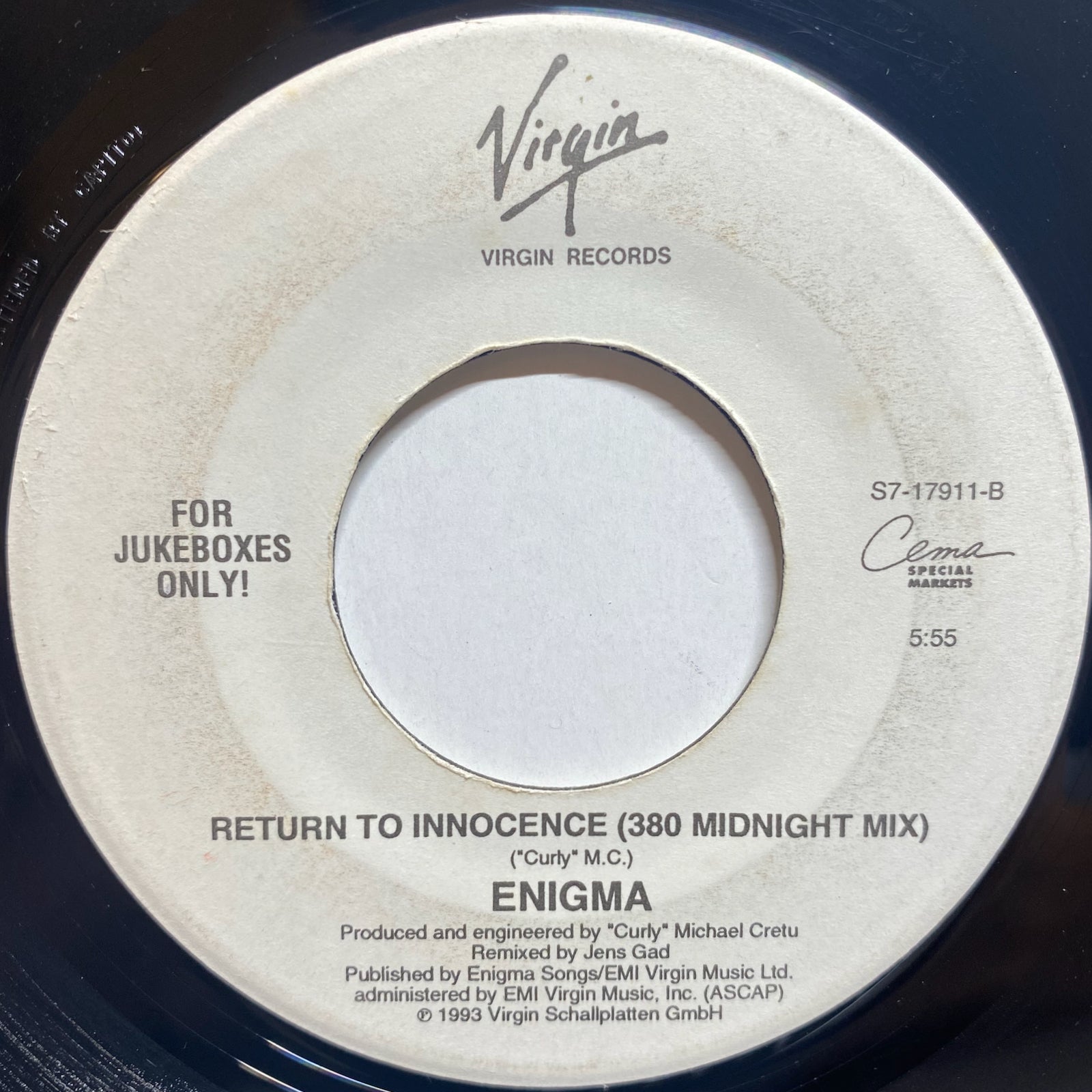 Enigma / Return To Innocence | VINYL7 RECORDS