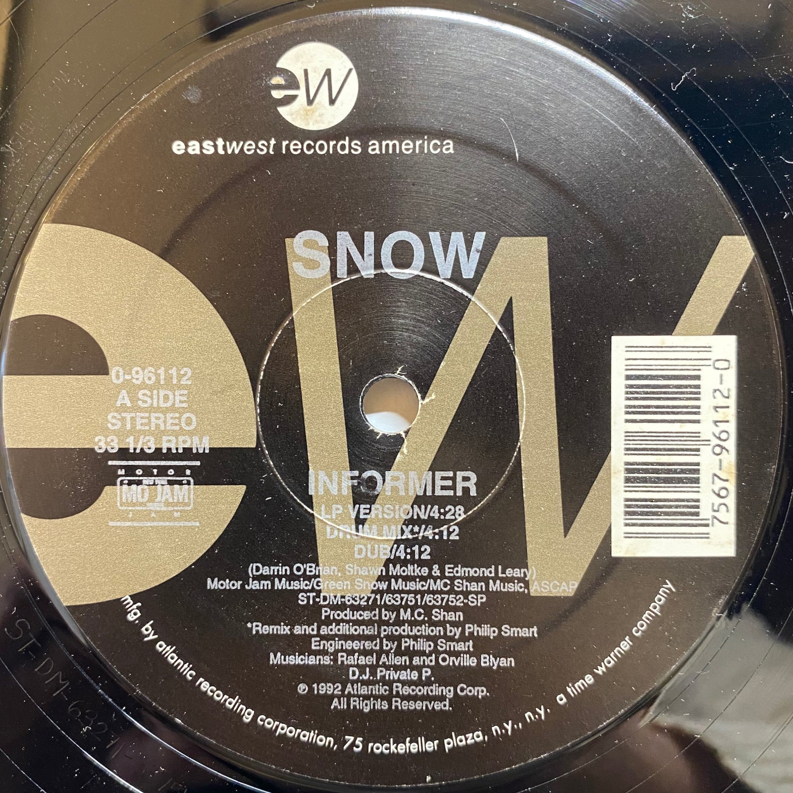 Snow / Informer | VINYL7 RECORDS