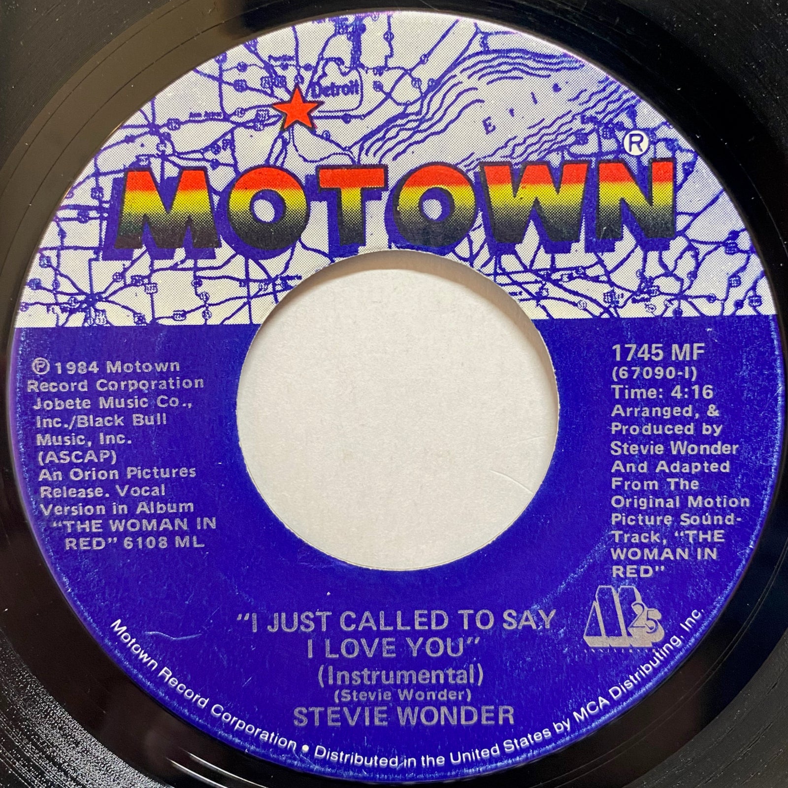 Stevie Wonder / I Just Called To Say I Love You | VINYL7 RECORDS
