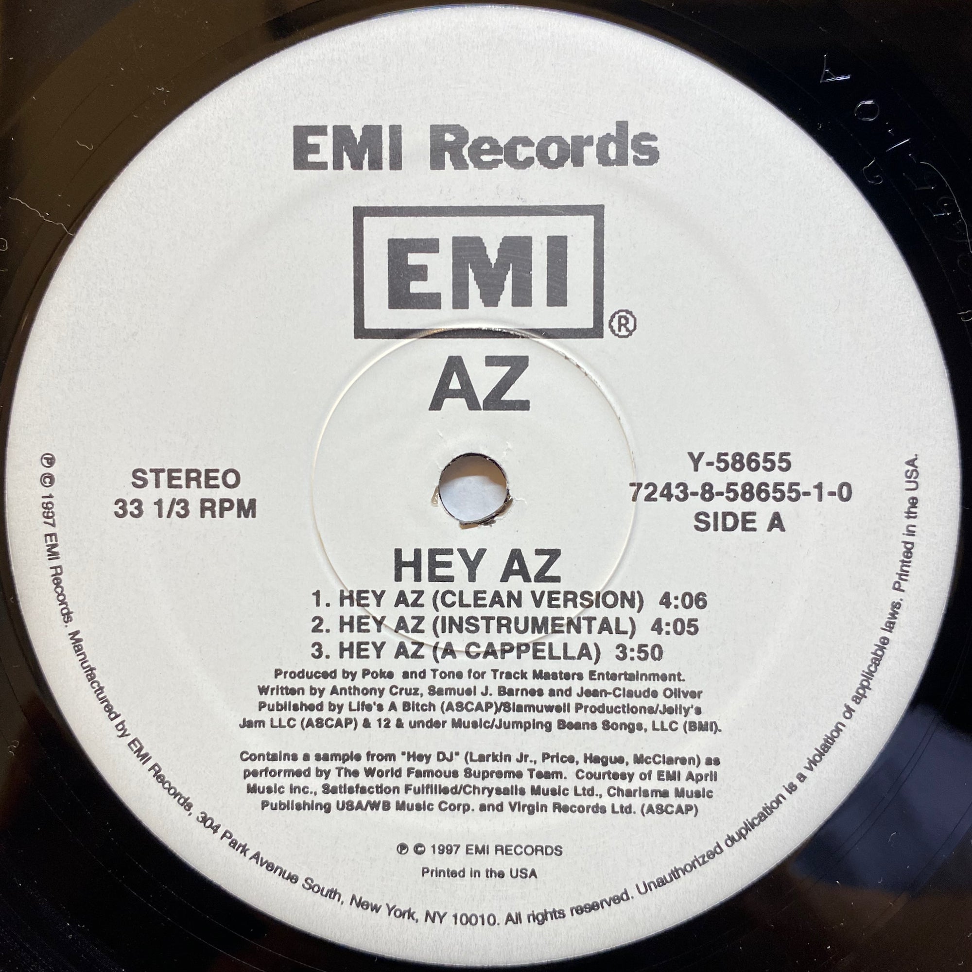 AZ Featuring SWV / Hey AZ | VINYL7 RECORDS