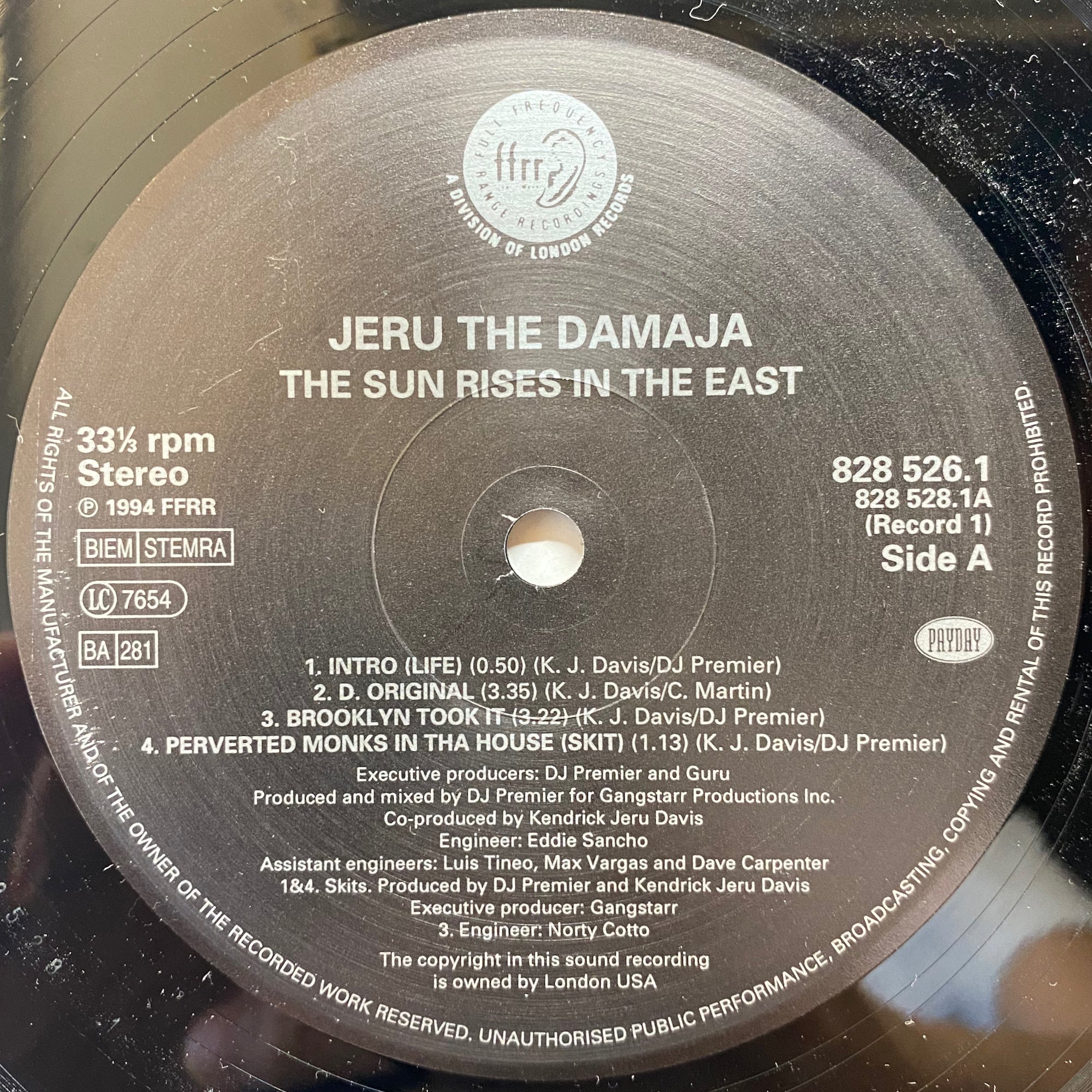 Jeru The Damaja / The Sun Rises In The East | VINYL7 RECORDS