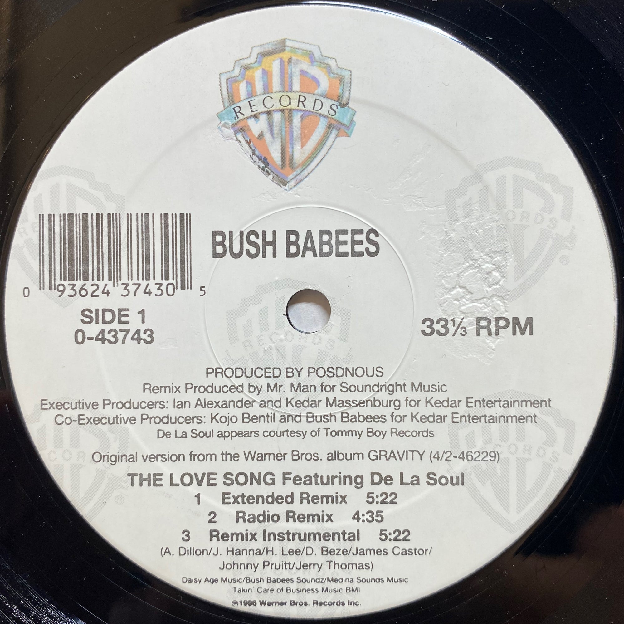 Bush Babees / The Love Song (The Remix) | VINYL7 RECORDS