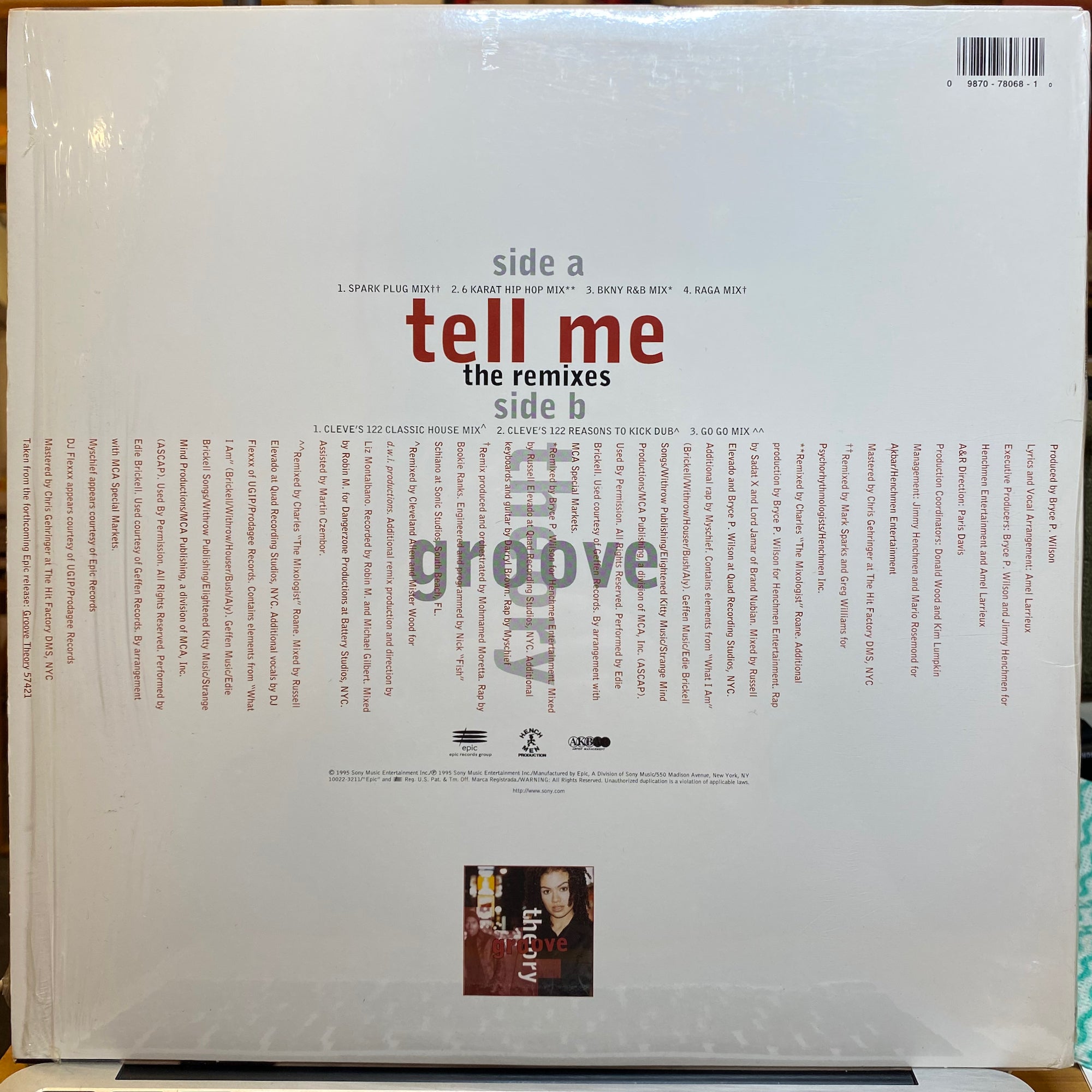 Groove Theory / Tell Me (Remixes) | VINYL7 RECORDS