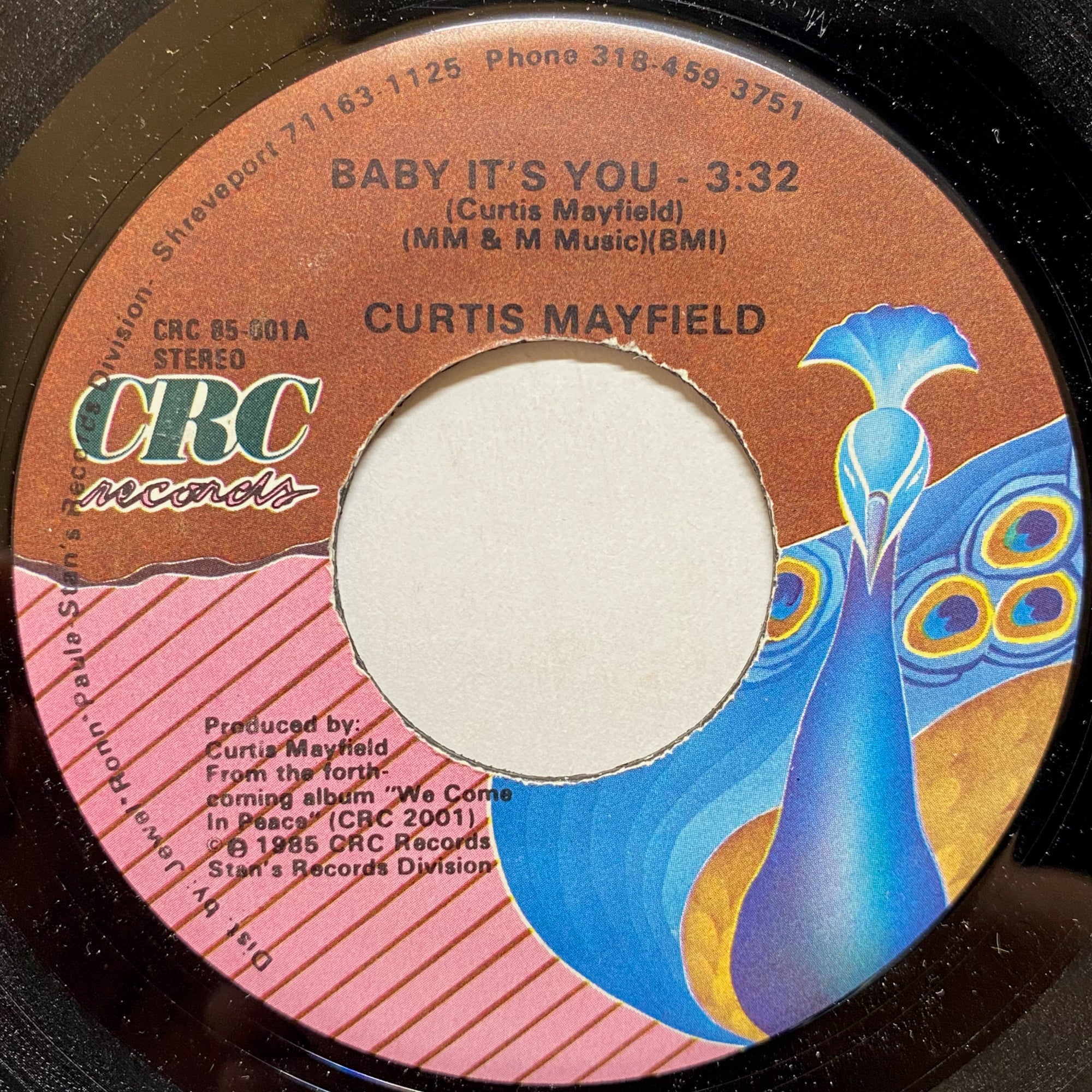 Curtis Mayfield / Baby It's You | VINYL7 RECORDS