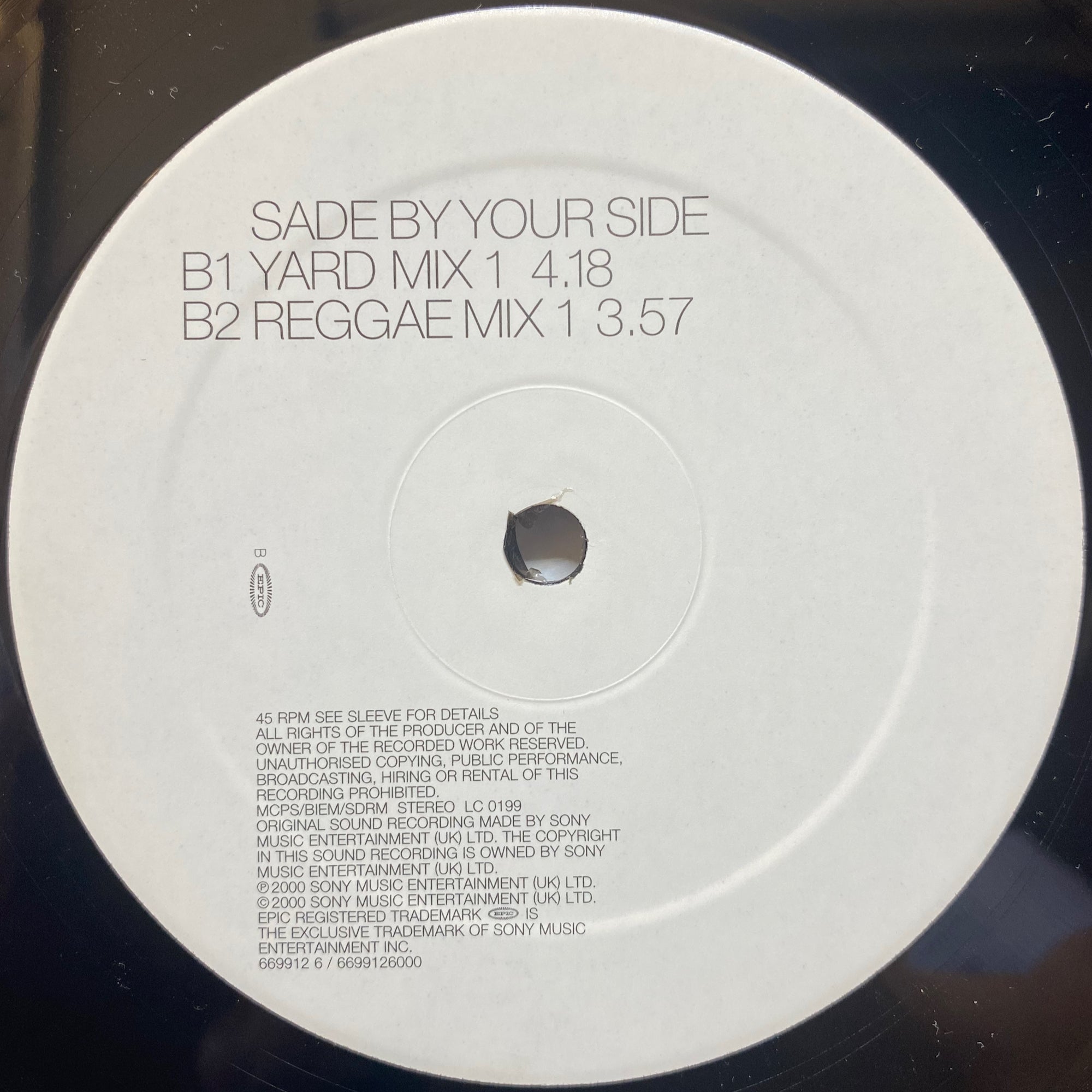 3709 SADE / BY YOUR SIDE レゲエ レコード deaflink.com