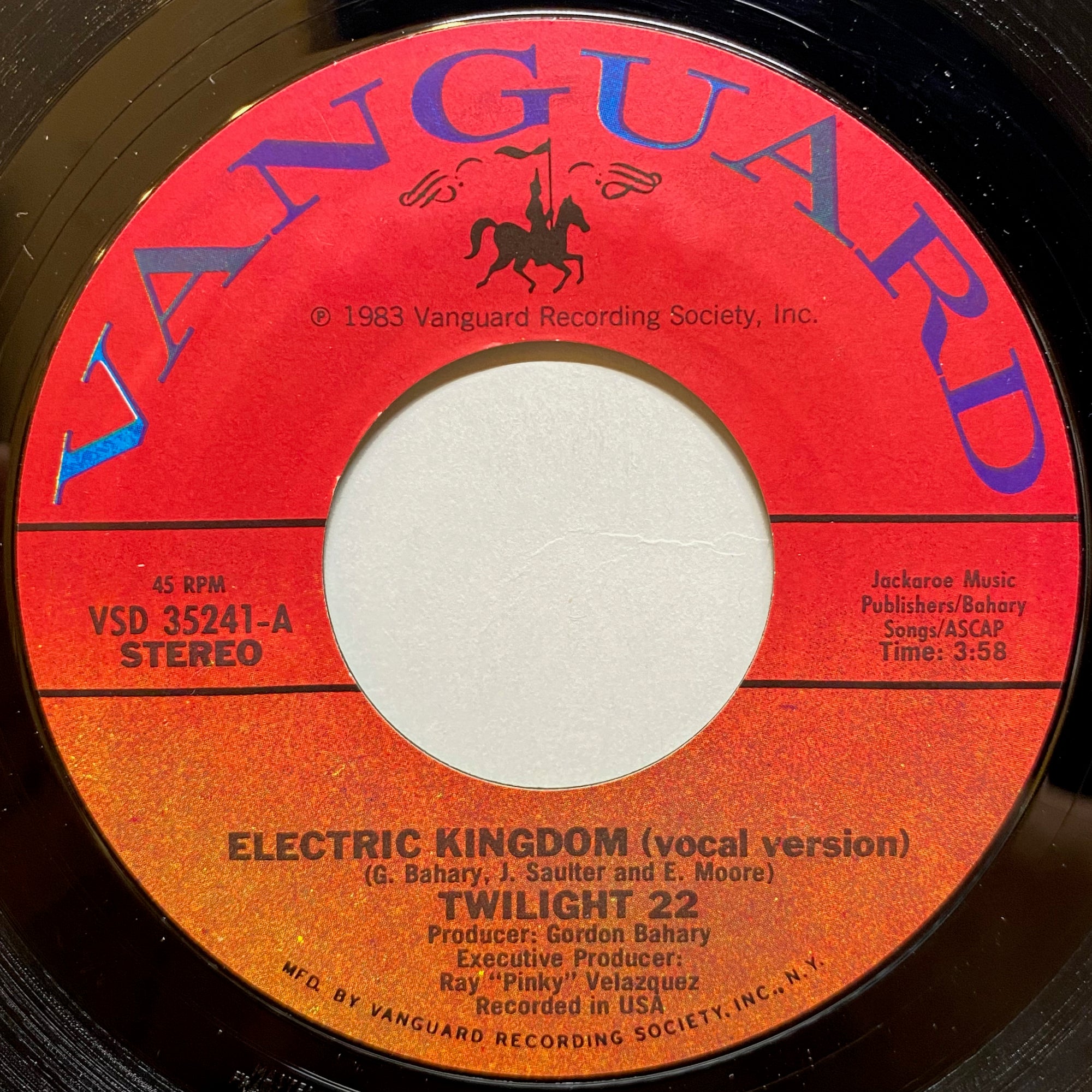 Twilight 22 / Electric Kingdom | VINYL7 RECORDS