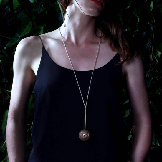 Gaia Double Sphere Torque Necklace – Silverwood Jewellery