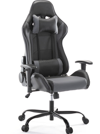 PU Leather Racing Gaming Chair with Lumbar Support and Flip Up Arms –  SmugDesk