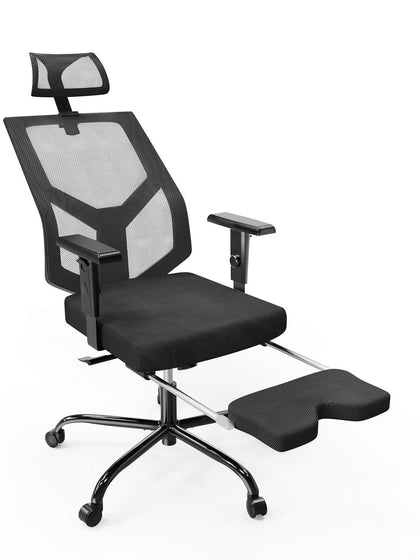 Mid Back Home Office Chair with Soft Armrest and Lumbar Support – SmugDesk