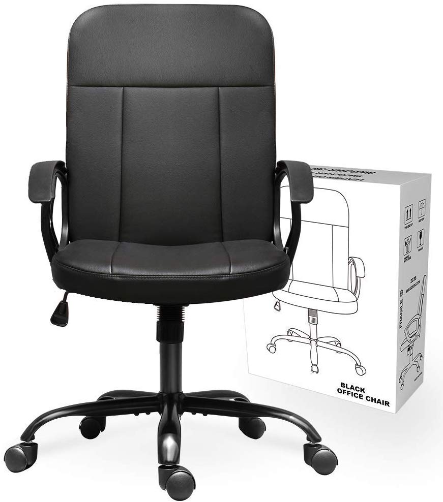 Smugdesk Ergonomic Executive Mid Back Leather Chair – SmugDesk