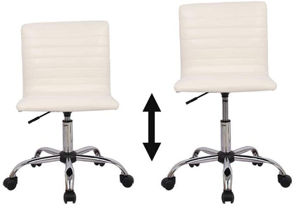 Mid Back Home Office Chair with Soft Armrest and Lumbar Support – SmugDesk