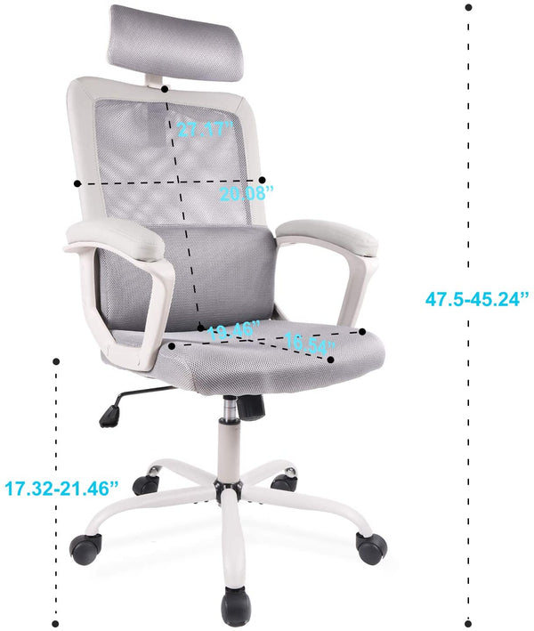 Smugdesk Home Office Adjustable Padded Computer Task Chair Office