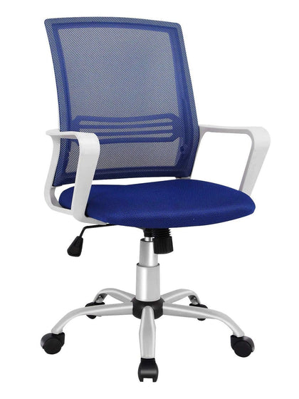 Smugdesk Home Office Chair, Upholstered Mid Back Support Swivel Comput –  SmugDesk