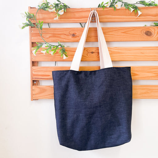 Up-cycled Denim Patchwork Tote Bag – Lydia Grace Studios