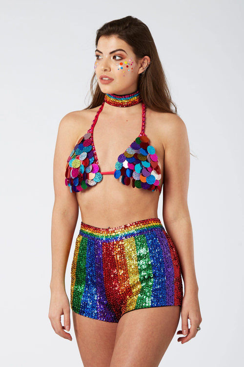 rainbow sequin top uk