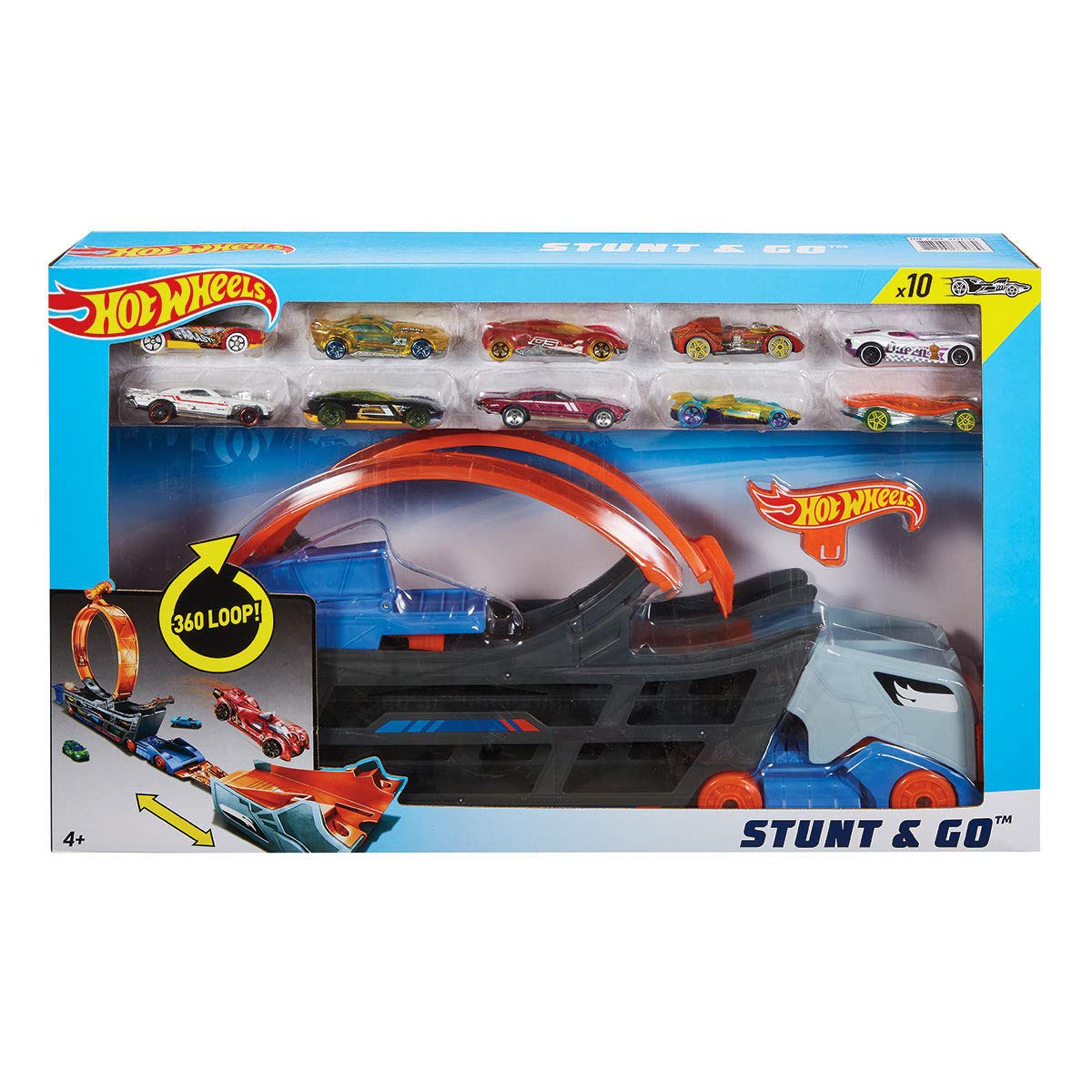 hot wheels stunt and go truck