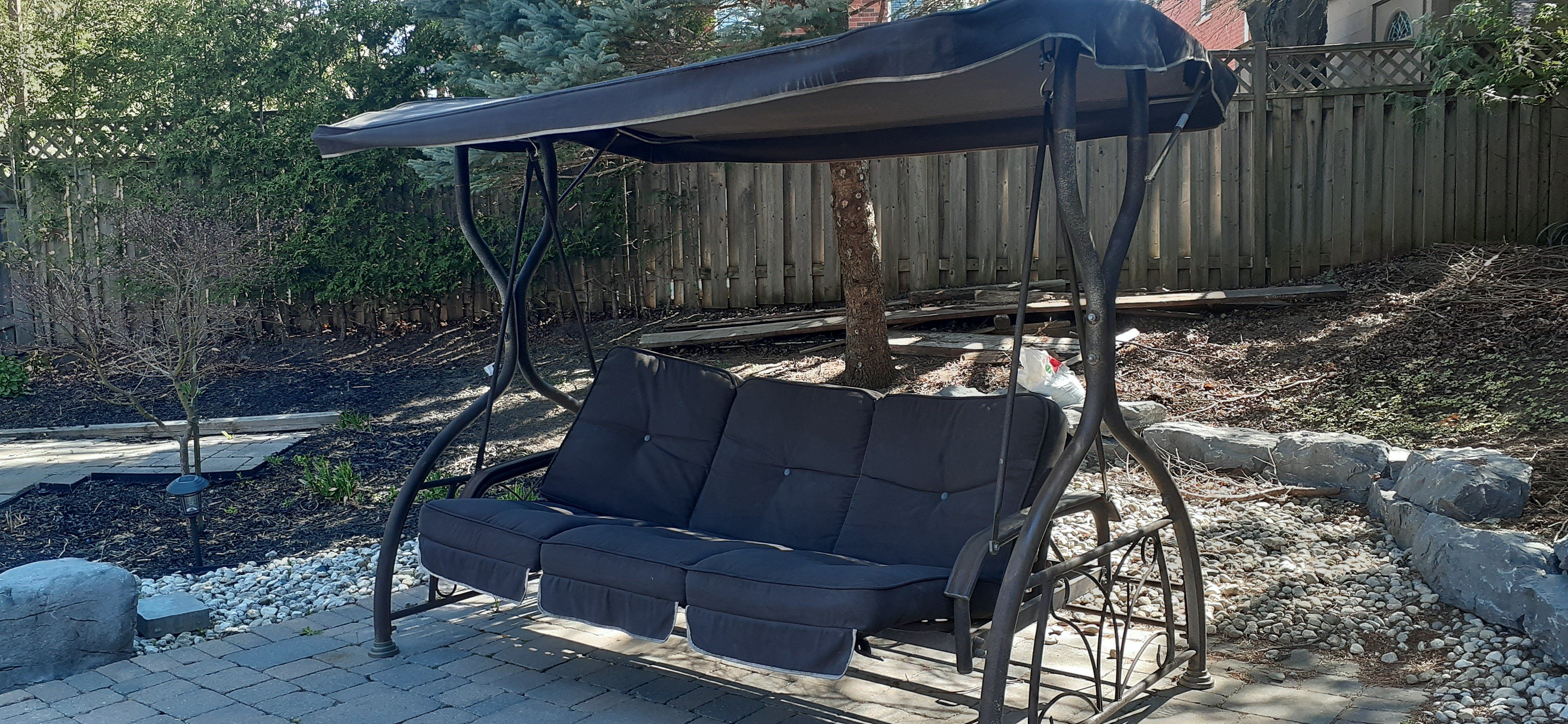 patio swing daybed with canopy costco