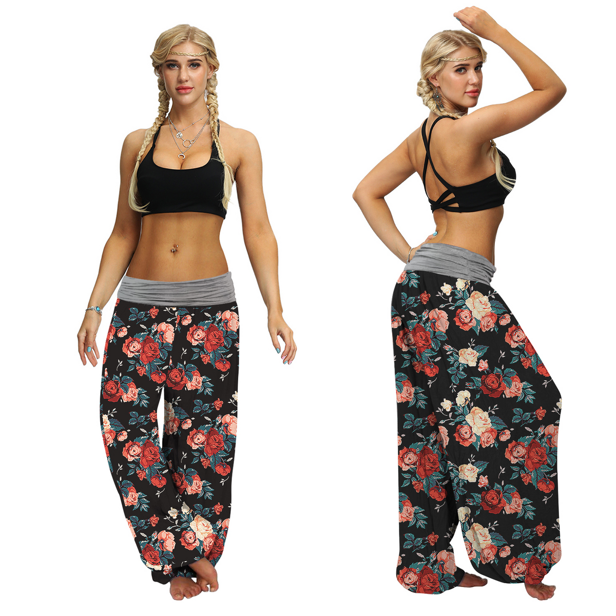 floral pants womens