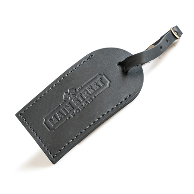 mens leather luggage tags