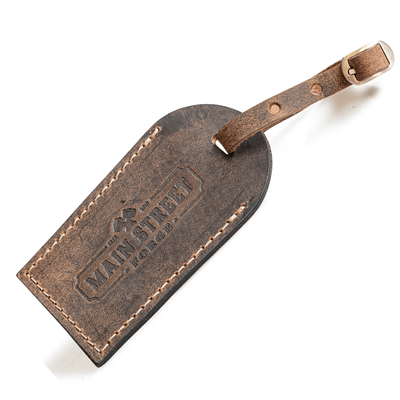 mens leather luggage tags