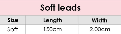 Soft dog lead size guide.