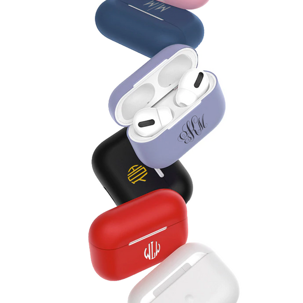 Personalized Colorful Silicone AirPods 1 & 2 Cases, Engraving