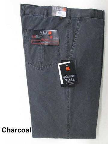 Farah Grey Regular Fit Flexi Waist Trousers - Matalan