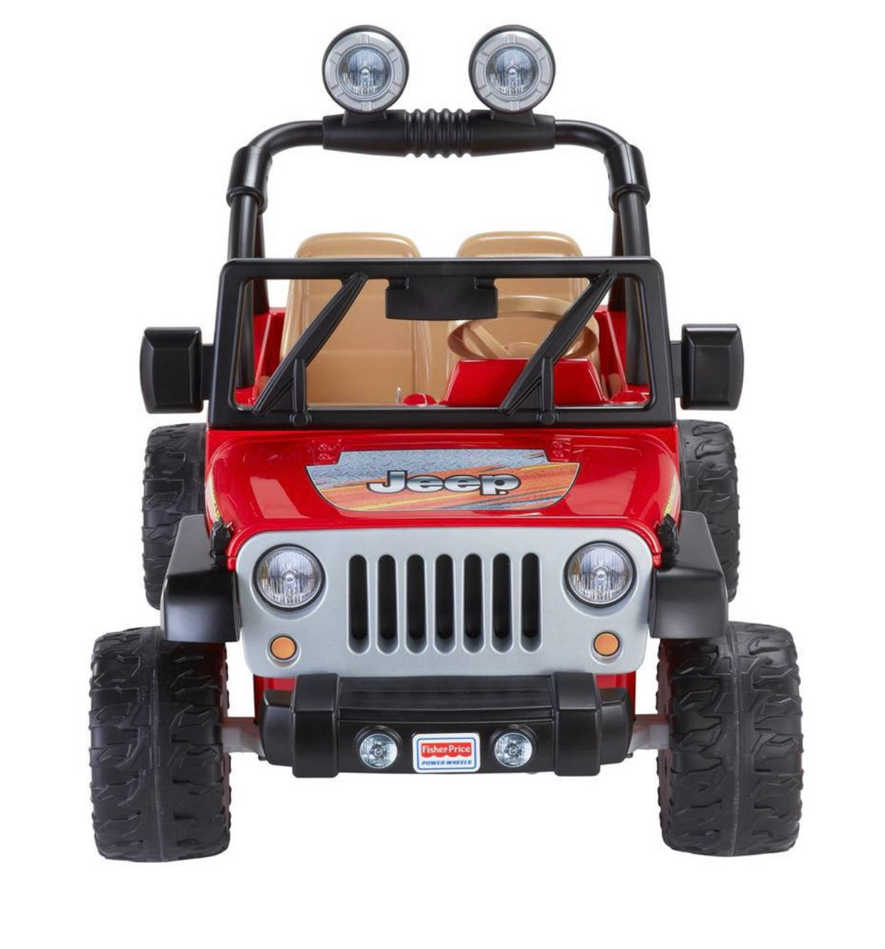 Power Wheels Jeep Wrangler 12V Red and Black Ride On Vehicle – El Mercado  de Juguetes