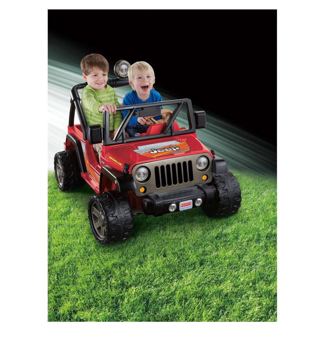 Power Wheels Jeep Wrangler 12V Red and Black Ride On Vehicle – El Mercado  de Juguetes
