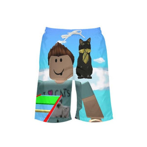 Roblox Denisdaily Obby Swim Trunks For Boys All Over Print Beach Shorts Sweim Shorts - denisdaily in roblox