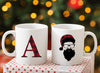 Personalised Christmas Mug with Hipster Santa