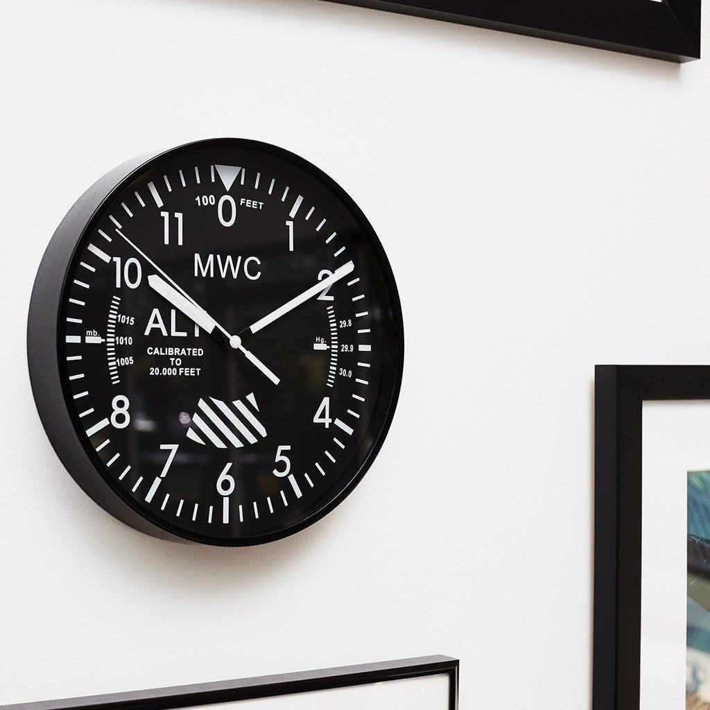 Mwc Altimeter Wall Clock Military Industries Timepieces