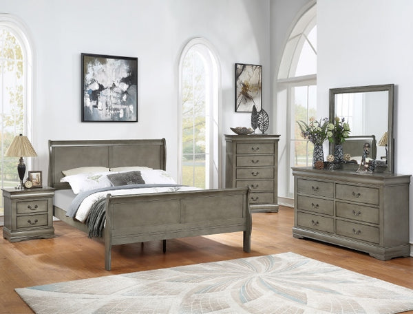 Crown Mark 3650 Louis Philip White Bed