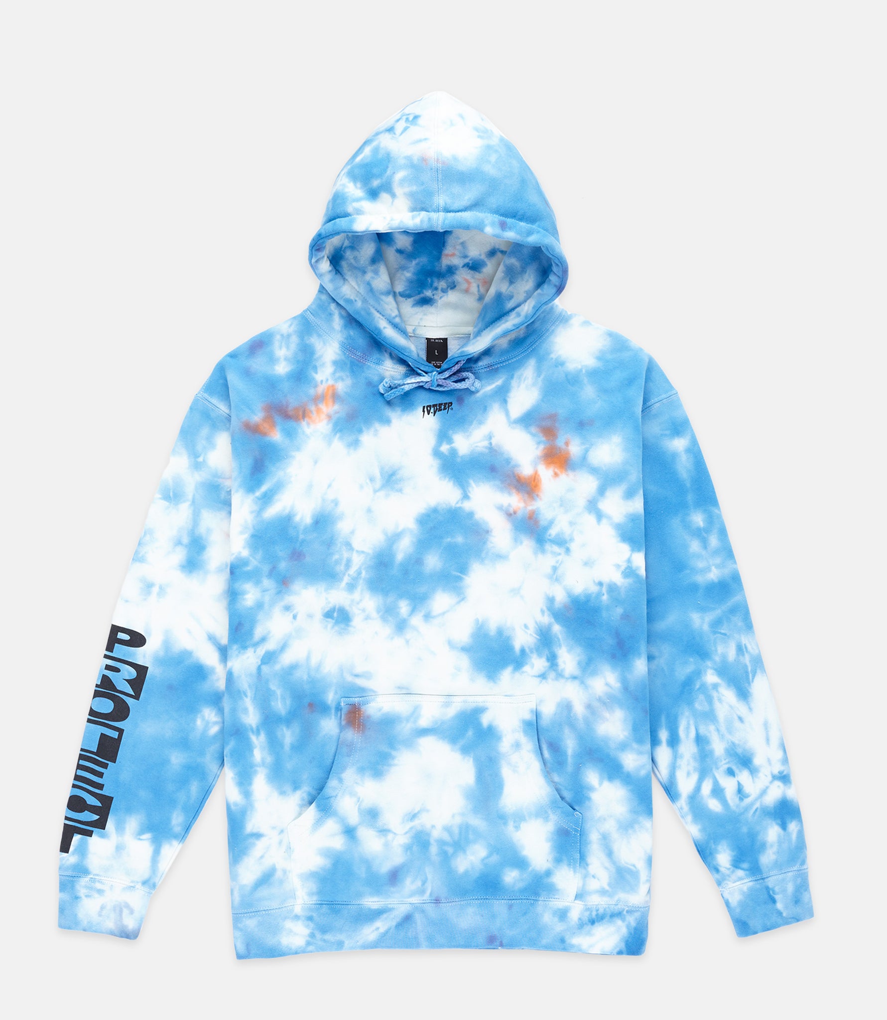 tie dye graphic hoodie