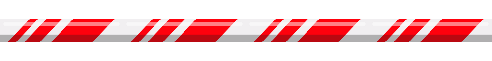 red and white striped candy cane border