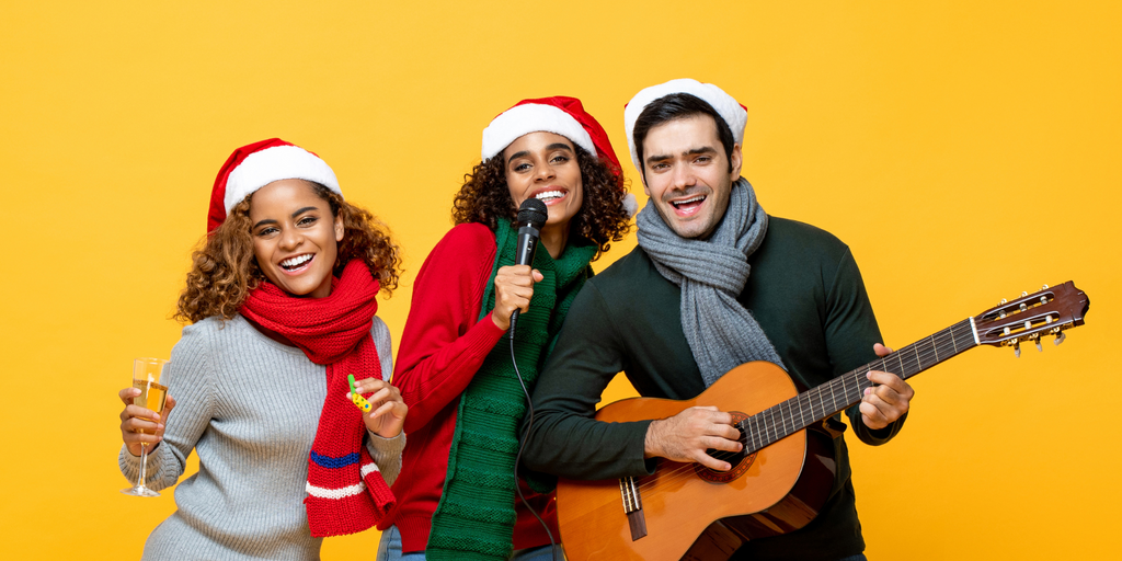 Christmas trends for 2023, Caroling Karaoke for a fun holiday party activity