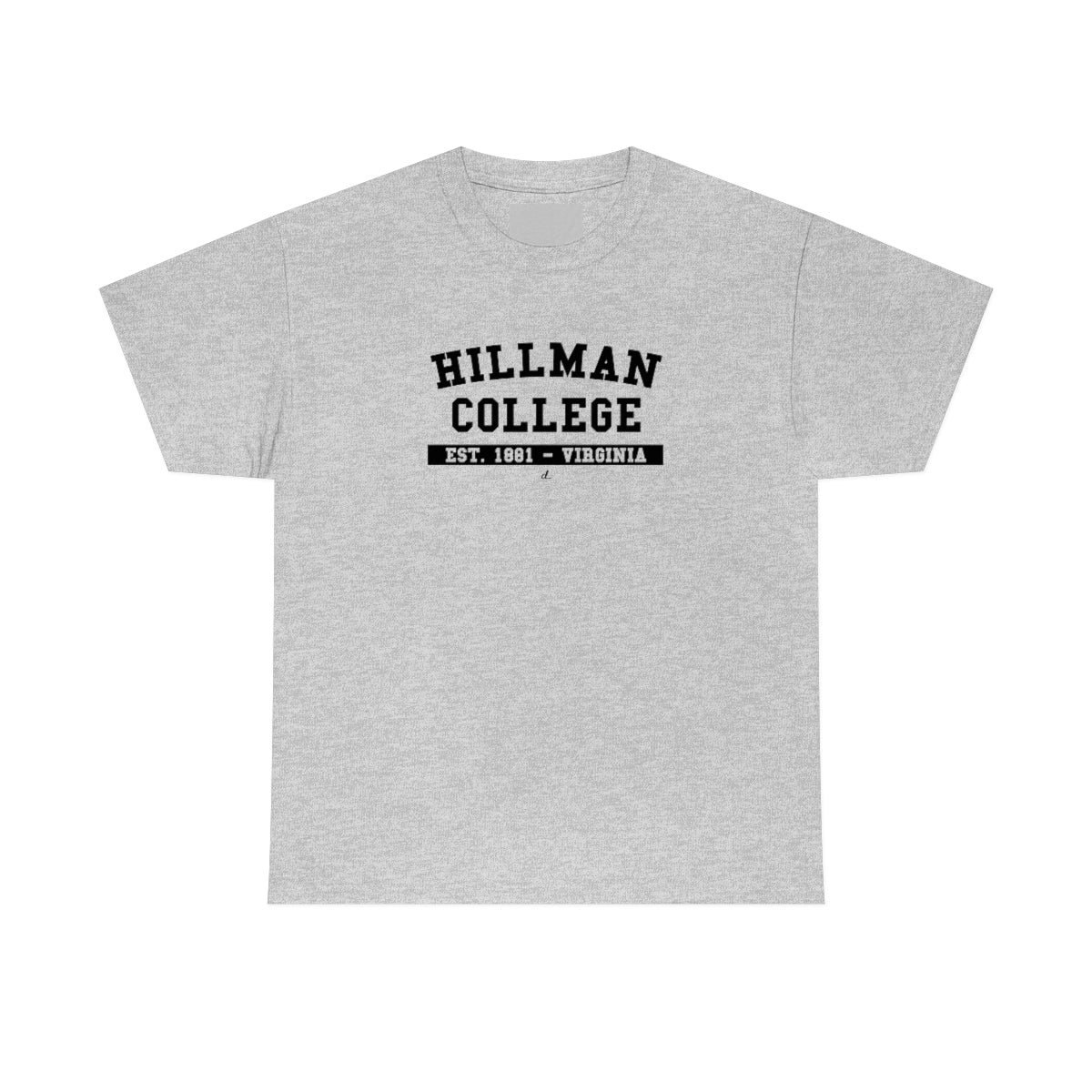 Hillman College: Black Lettering Unisex Short Sleeve Tee – Faithwork ...
