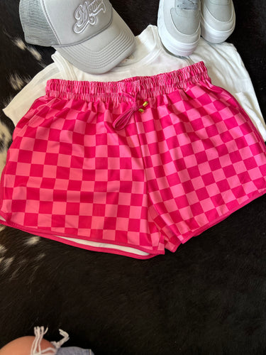 Hot pink Drawstring Everyday Shorts
