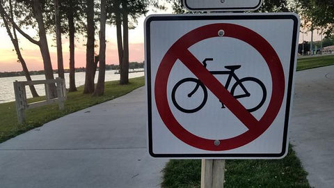 no biking sign