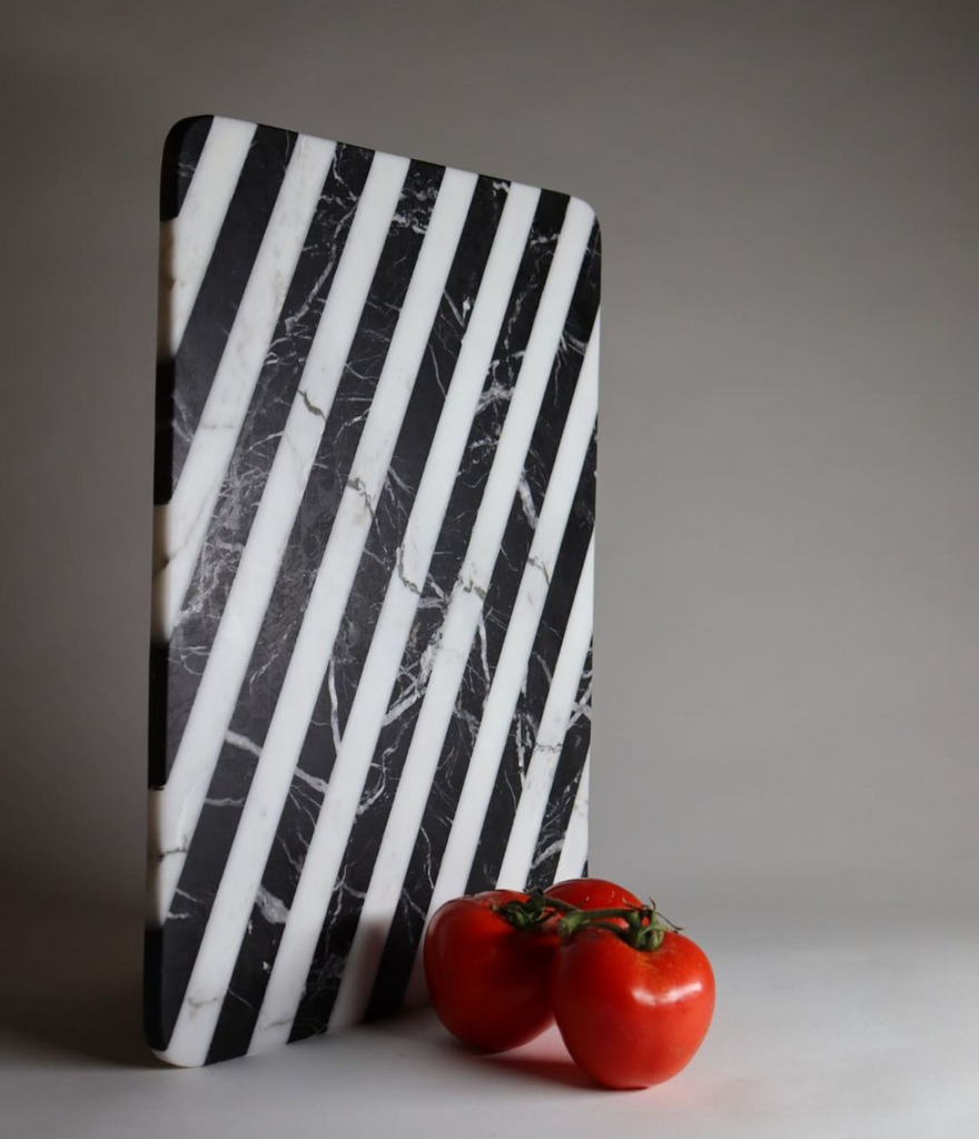 Unique DLISH marble tray, an epitome of sustainable luxury and European sophistication.