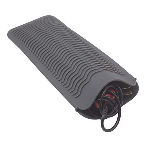 Fchome Heat Resistant Silicone Mat Pouch For Curling Iron Hair