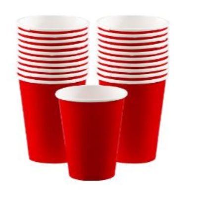 red paper cups