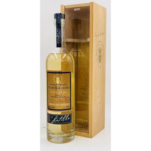 Tequila Ocho EXTRA AÑEJO La Latilla Single Estate 100% Puro de Agave 40% Vol. 0,7l in GIFTBOX