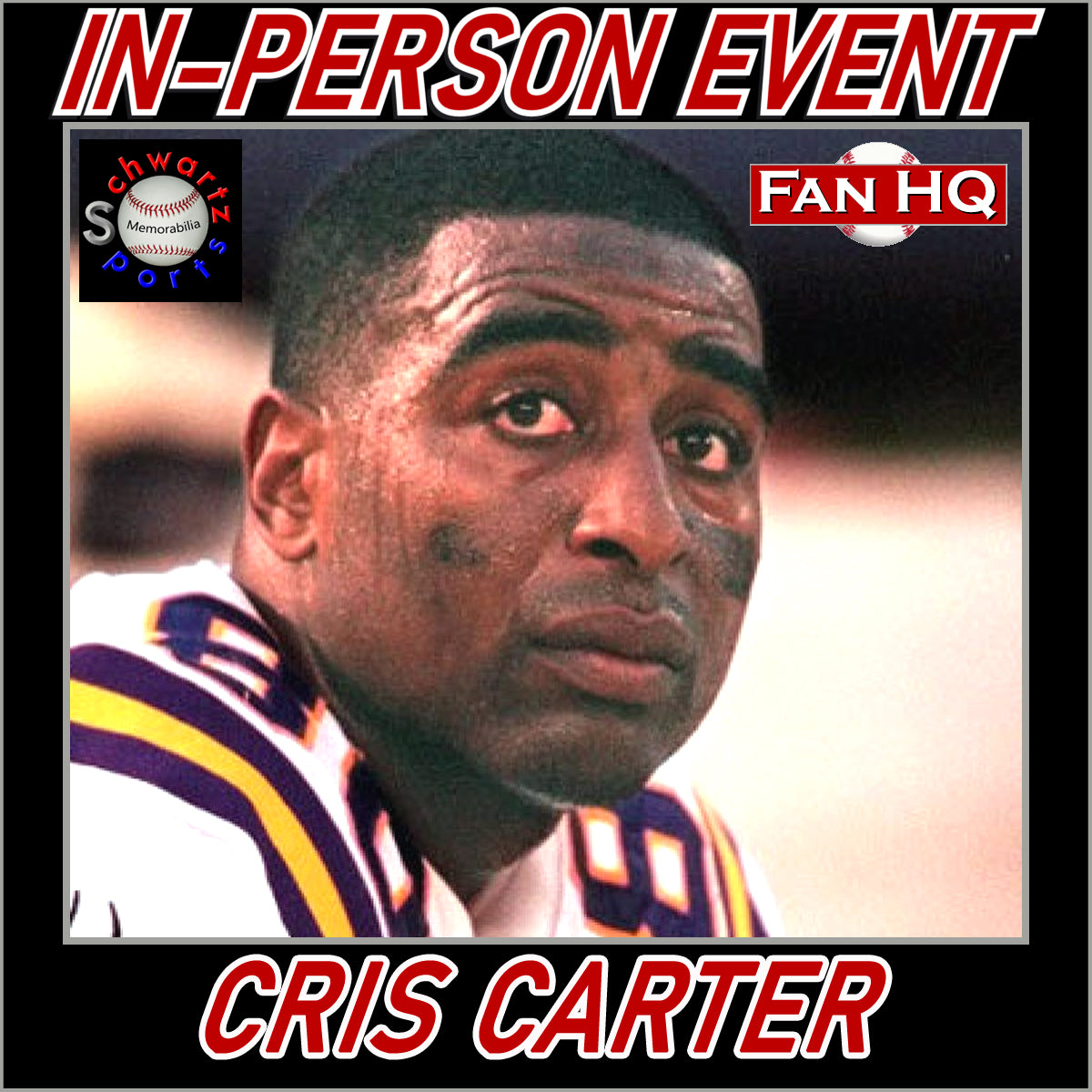 Men's Nike Cris Carter Purple Minnesota Vikings Game Retired Player Jersey