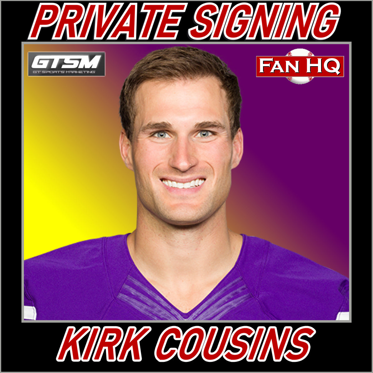 Kirk Cousins Minnesota Vikings Fanatics Authentic Unsigned, 44% OFF