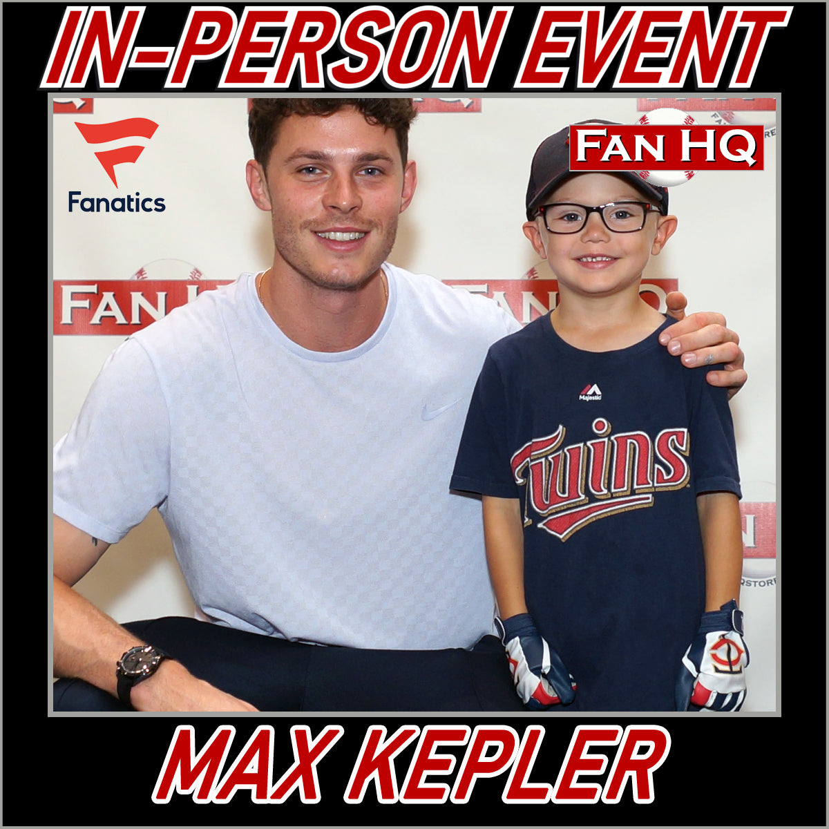 2015 Minnesota Twins Game-used and autographed Max Kepler jersey