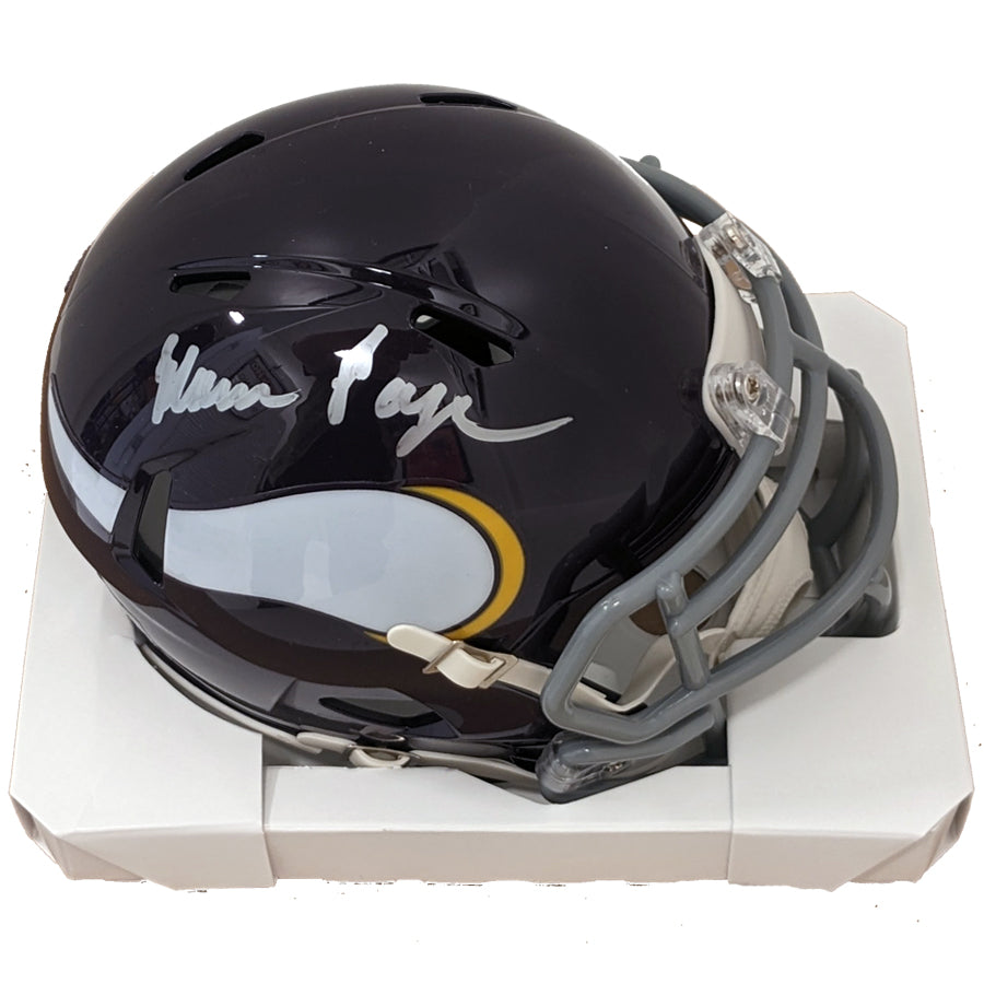 Matt Birk Autographed Minnesota Vikings 2002-12 Throwback Mini Helmet